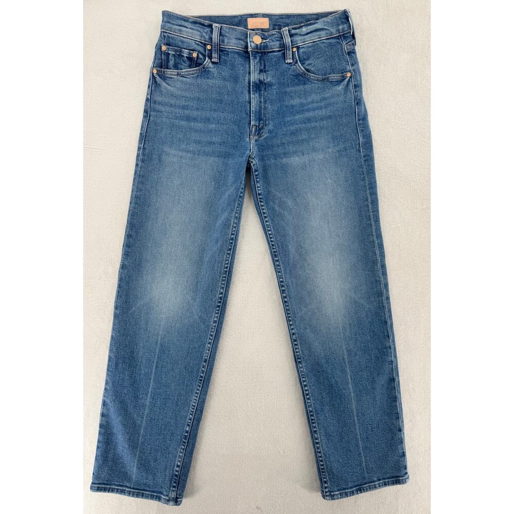 Mother Jeans The Newbie Ankle Mid Rise Straight Denim Hokey Pokey 26 - Picture 2 of 10